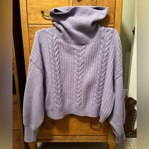 Wild Fable A New Day Purple Crop Turtleneck - Size XL